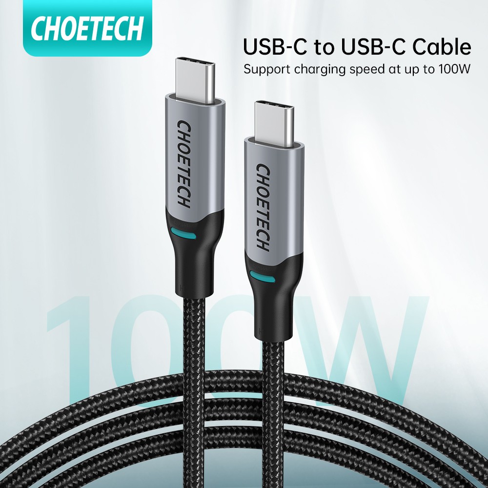Choetech XCC-1002 100W Type-C to C Cable, Up to 480Mbps Data Transmission