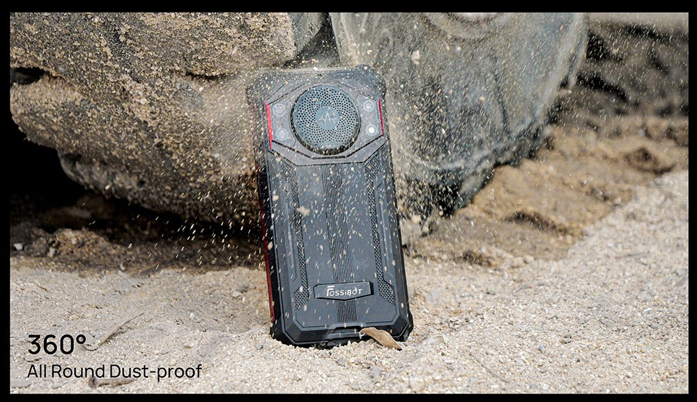 FOSSiBOT F101 Rugged Smartphone, 4GB+64GB, AI Triple Camera, 123dB Speaker, 10600mAh Large Battery, Fingerprint/Face Unlock, 5.45 inch HD+ IPS Screen, Android 12