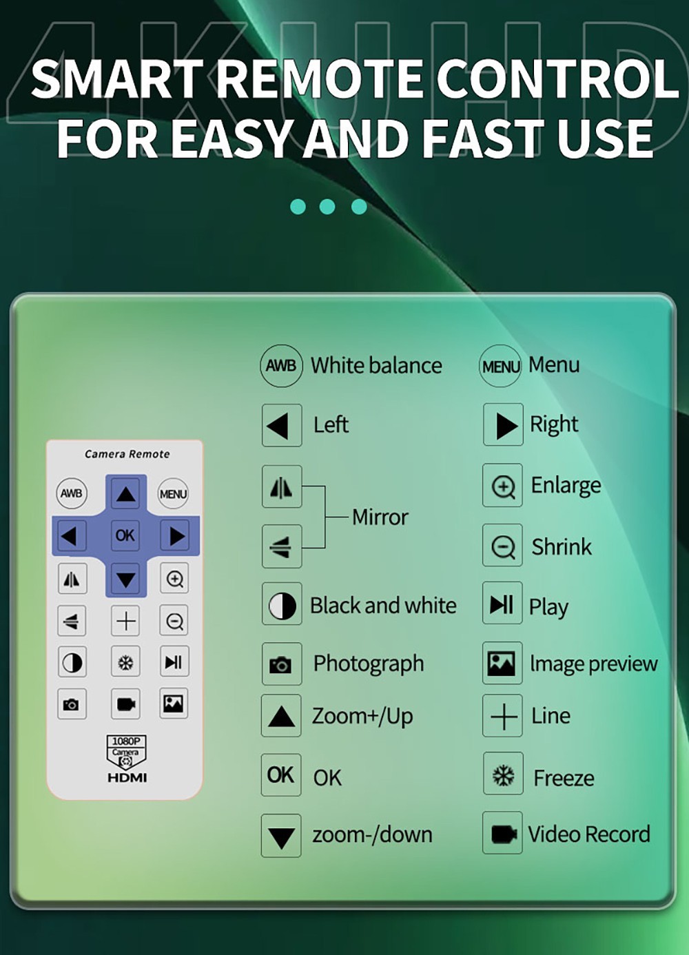 HAYEAR HY-6210A 4K HD Digital Microscope with 180X C-Mount Lens, 41MP Resolution, 144 LED Light - EU Plug