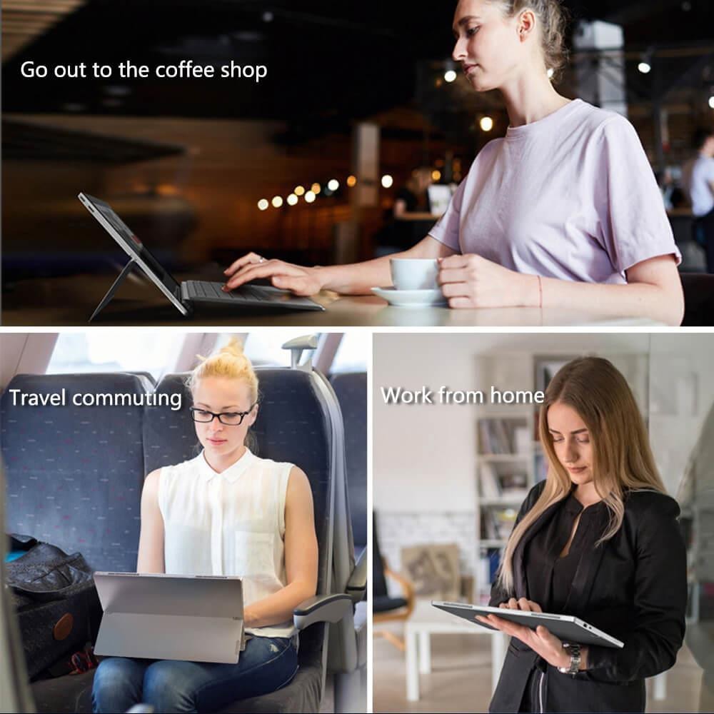 KUU LebookⅡ Laptop 2K Touch IPS Display Intel Core i7--1165G7 CPU 16GB LPDDR4 512GB PCIE SSD Windows 11 Pro Fingerprint Unlock