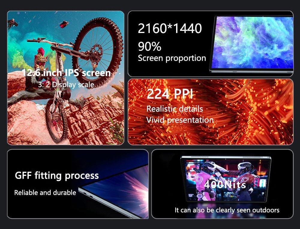 KUU LebookⅡ Laptop 2K Touch IPS Display Intel Core i7--1165G7 CPU 16GB LPDDR4 512GB PCIE SSD Windows 11 Pro Fingerprint Unlock