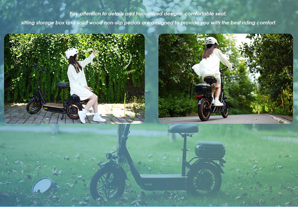 Kukirin C1 Pro Electric Scooter 14x2.5 palcové terénne pneumatiky 500W motor 45km/h max. rýchlosť 48V 25Ah batéria 100km dojazd