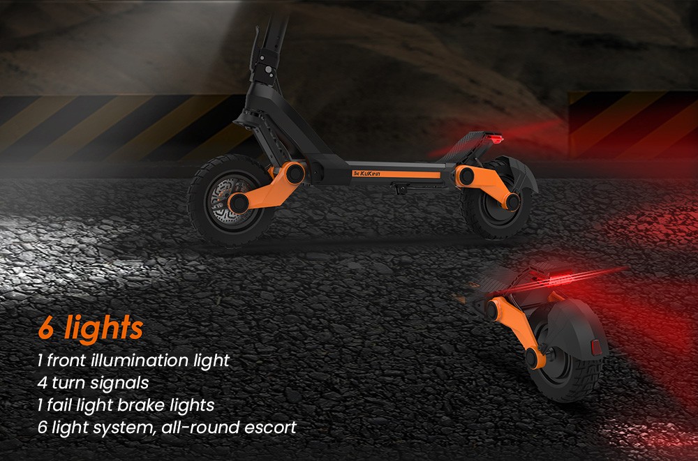 Trottinette électrique Kukirin G3 2025 - Moteur 1200W, Batterie 52V 18.2Ah (autonomie 63 Km), Freins Disque, Pliable, Pour Adultes