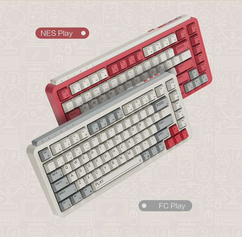 MIIIW Art Series Z830 Mechanical Keyboard 83 Keys Triple-mode - Beige