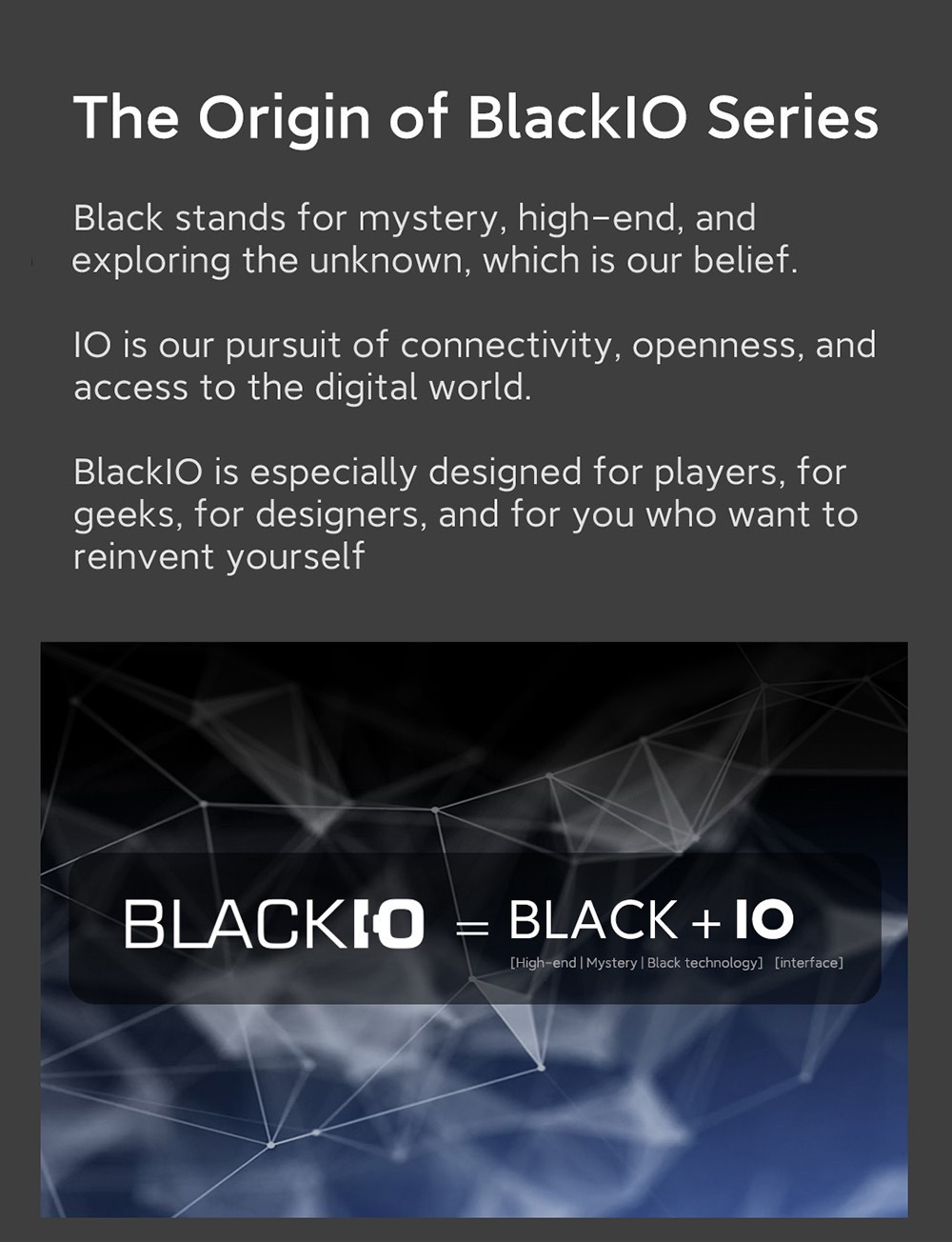 MIIIW BlackIO 83 Kailh Jellyfish Switch Triple Modes Mechanical Keyboard 83 Keys - Dark Silver