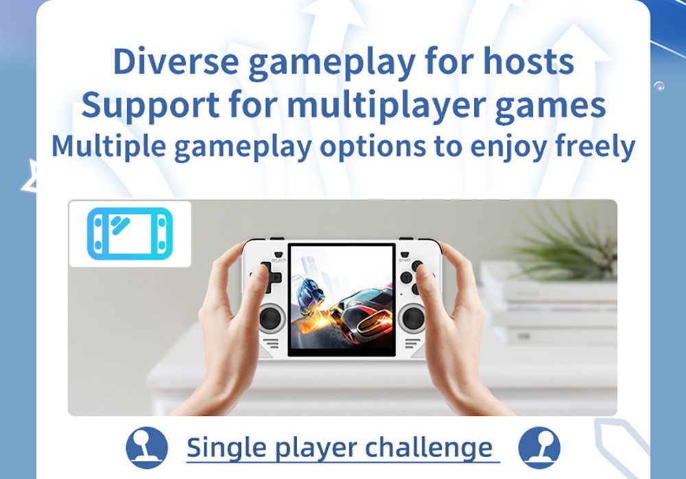 Powkiddy RGB30 Handheld Game Console Open Source Linux 16GB + 64GB TF Card, 5G WiFi - White