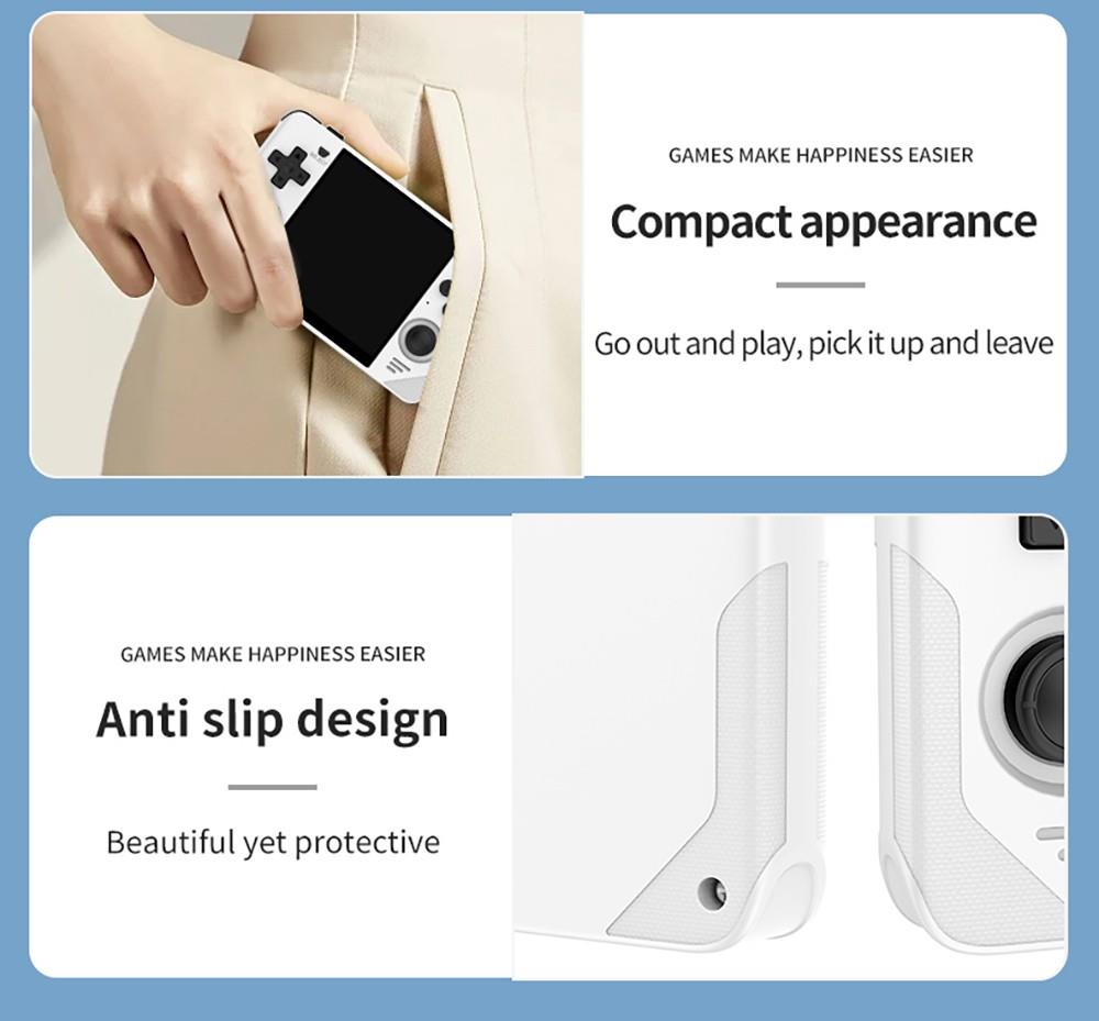 Powkiddy RGB30 Handheld Game Console Open Source Linux 16GB TF Card, 5G WiFi - White