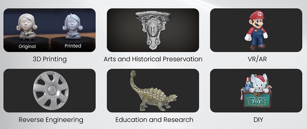 Revopoint INSPIRE 3D Scanner Standard Edition + Mobile Kit, 0.2 mm Single-Frame Accuracy, 0.3mm Point Distance, 500mm Max Scan Distance, Up to 18fps Scan Speed, Color Scanning, Minimum Scan Volume 50x50x50mm