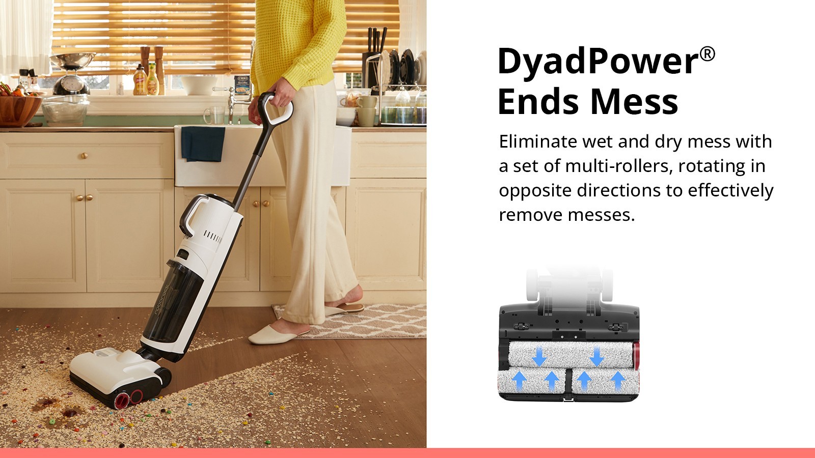 WGDBCN Lüftermotor Ersatzteil - Passend Für Roborock Dyad Pro Combo & Dyad Air Combo Staubsauger