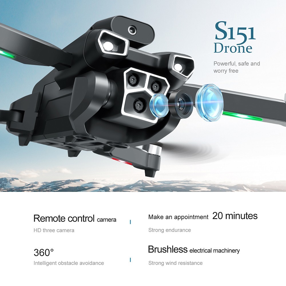 Best Brushless Drone Under 100 S151 Foldable Brushless Drone