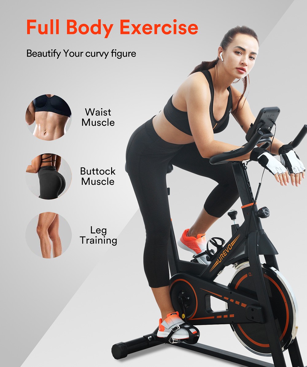 UREVO UR9SB00 Flywheel Indoor Exercise Bike