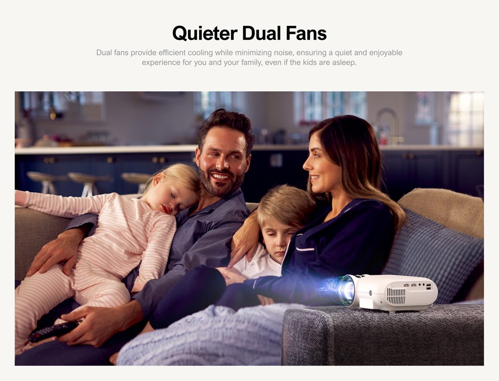 Ultimea Apollo P20 Native 1080P Projector with 300 ANSI 10000:1 Contrast Ratio Bluetooth 4.0