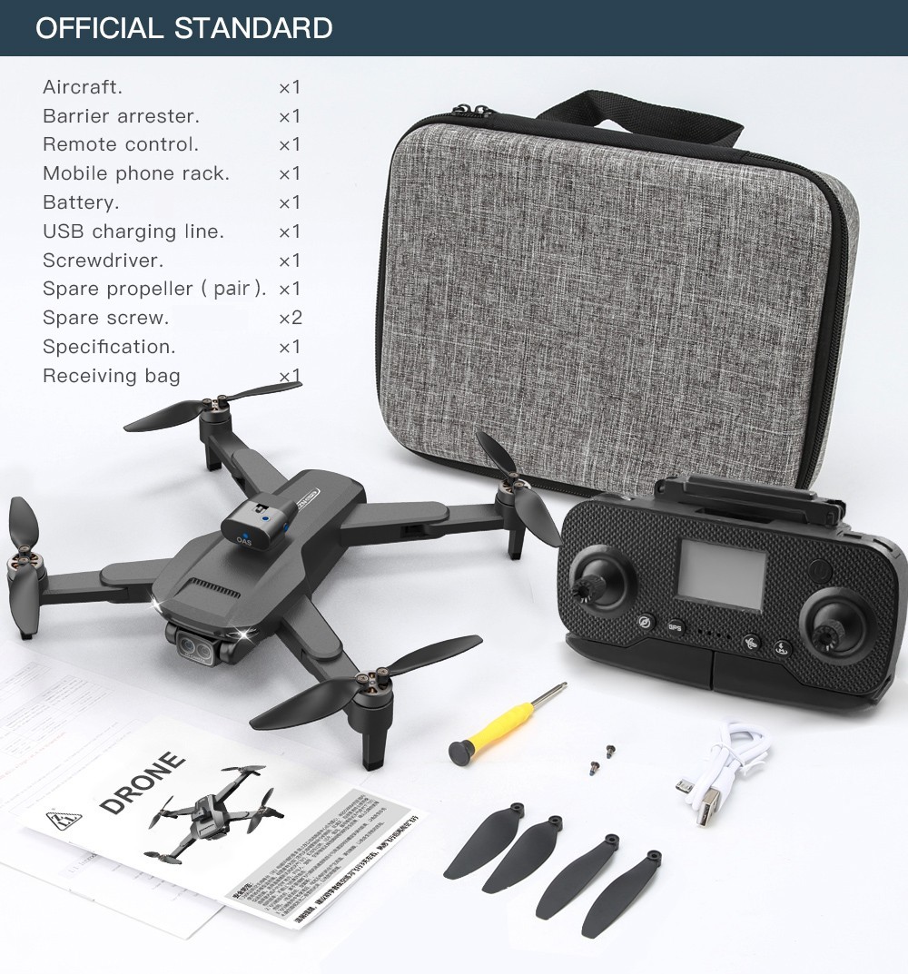 ZLL SG105 Max Brushless Motor Drone RC Drone GPS Foldable Quadcopter HD Camera, 2 Batteries