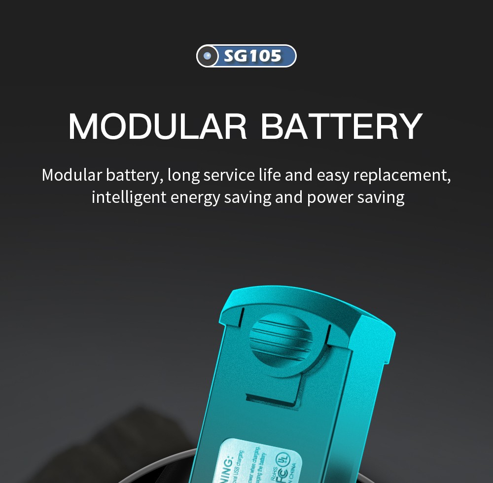 ZLL SG105 RC Drone HD Camera Optical Flow Positioning Foldable Quadcopter, 1 Battery