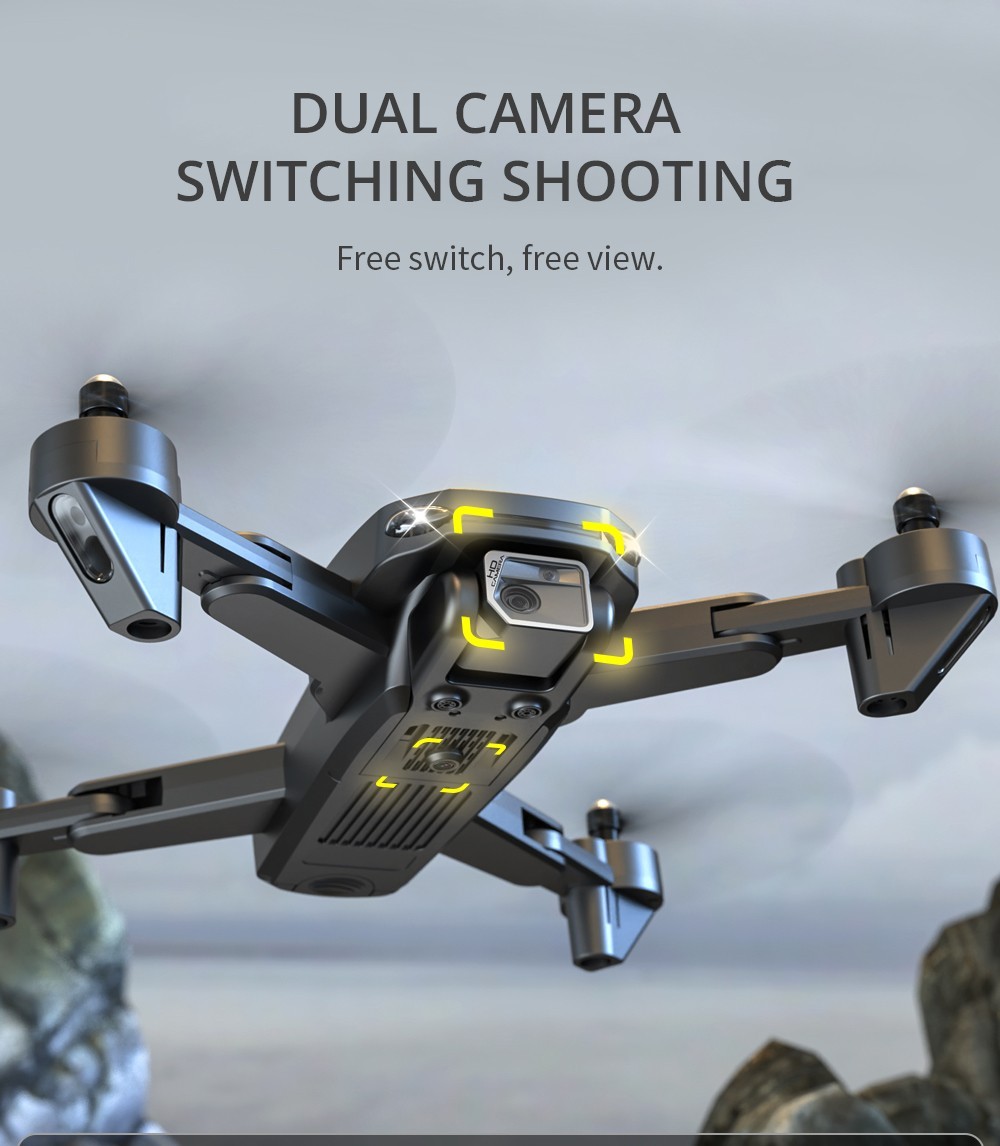 ZLL SG105 RC Drone HD Camera Optical Flow Positioning Foldable Quadcopter, 1 Battery