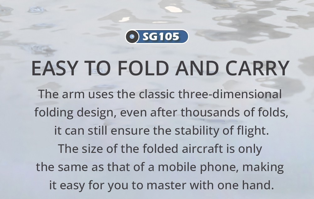 ZLL SG105 RC Drone HD Camera Optical Flow Positioning Foldable Quadcopter, 1 Battery