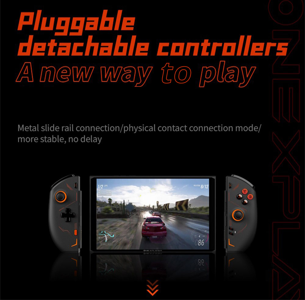 One Netbook OneXPlayer 2 Pro 5 in 1 Handheld Gaming PC 8.4'' 2K IPS Screen AMD Ryzen 7 7840U 32GB LPDDR5 RAM 2TB M.2 Windows 11 EU - Black