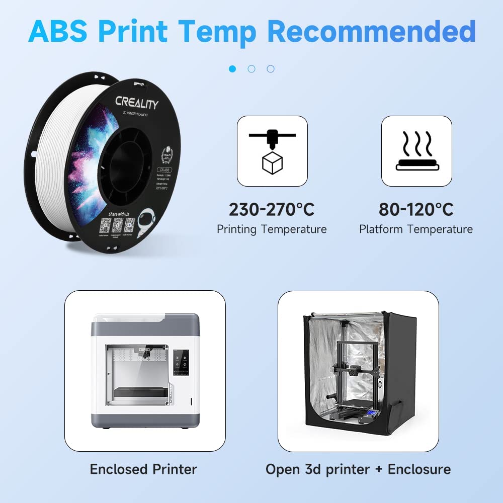 Creality CR Series ABS Filament 1.75mm 1KG - White