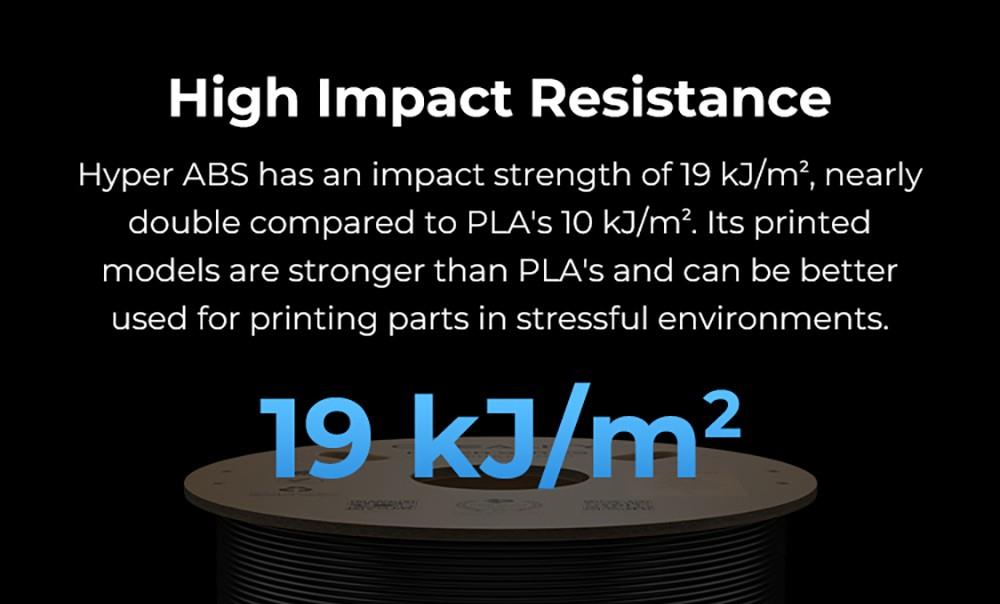 Creality Hyper Series ABS Filament 1.75 mm 1 kg - čierna