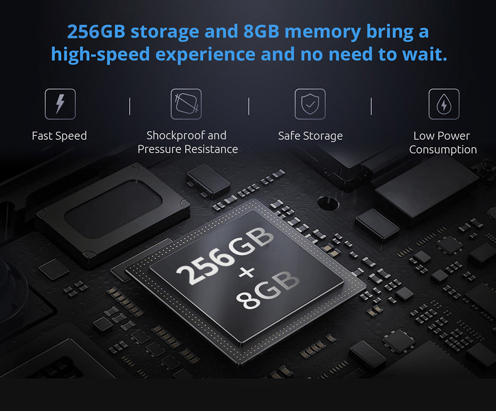 Bmax B1 Pro Mini PC, Intel Gemini Lake N4000 8GB DDR4 256GB SSD Up to 2.6 GHz 2.4G/5G Dual Band WiFi BT4.2 - EU