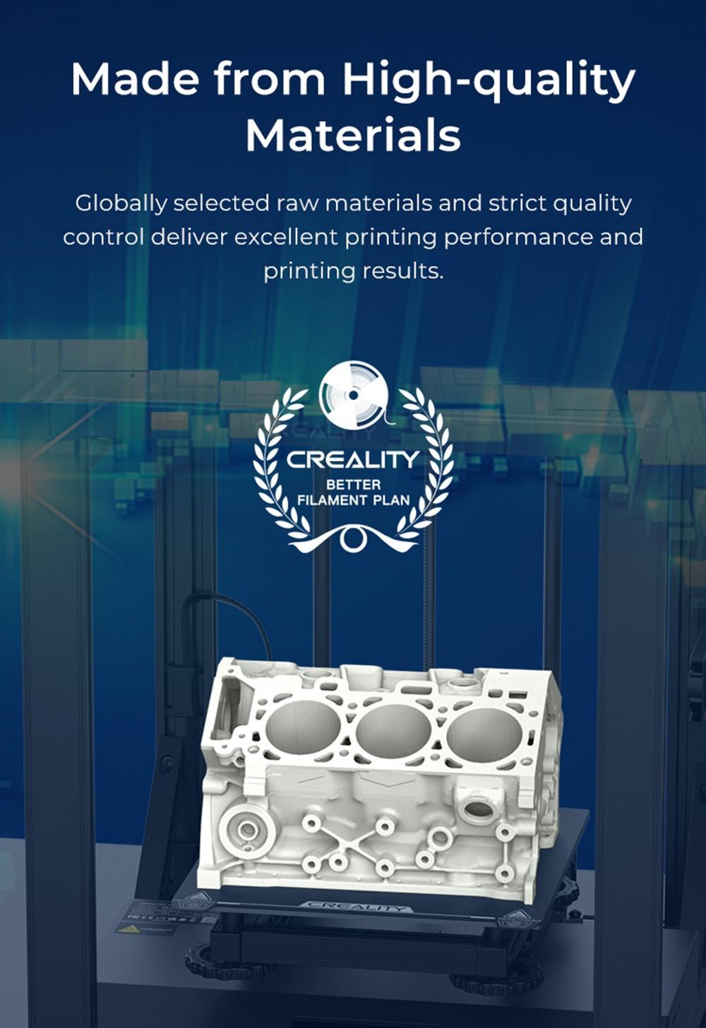 Creality Hyper Series PLA Filament 1.75 mm 1 kg - sivá