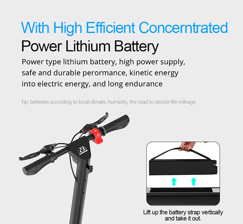 AOVO X9 Plus Electric Scooter 10 inches Tire 36V 500W Motor 40km/h Max Speed 65km Range Detachable Battery - Orange