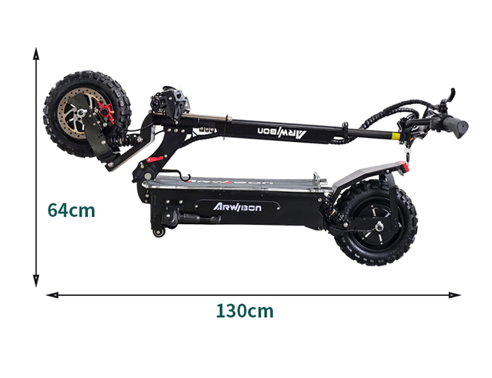 ARWIBON Q06 Pro Electric Scooter 11 inch Off-road Tire 60V 2800W Dual Motor 55-75km/h Max Speed 27Ah Battery 50-70kmRang