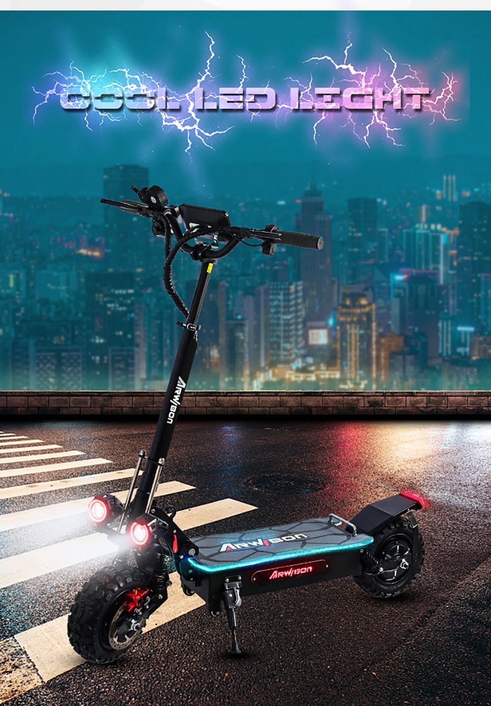 Arwibon Q06 Pro Electric Scooter 60v 2800w Dual Motor Europe