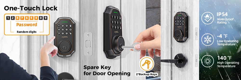 Arpha D180 Smart Password Door Lock with Keypad