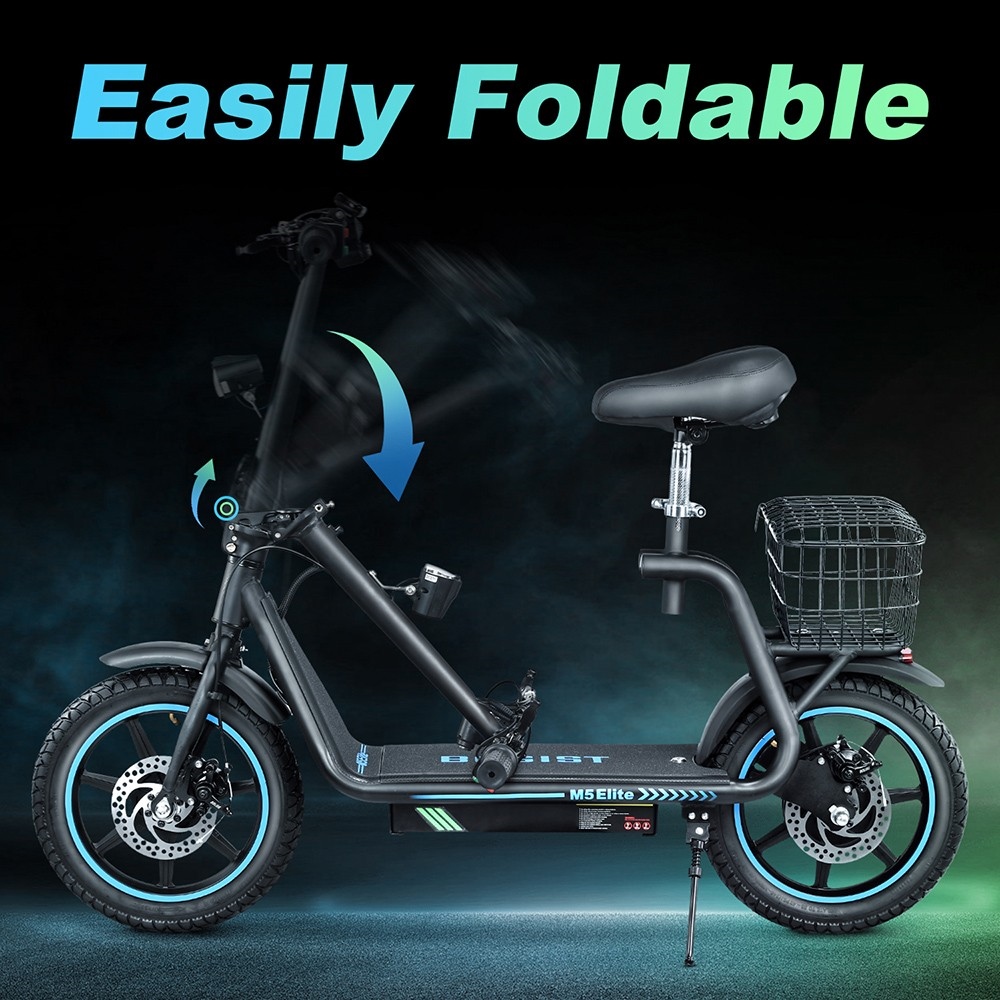 BOGIST M5 Elite Electric Scooter 14-palcová pneumatika 500W motor 48V 13Ah vymeniteľná batéria 40~45km dojazd 40 km/h maximálna rýchlosť