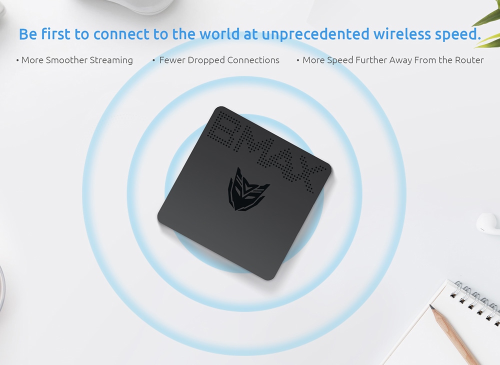 Bmax B1 Pro Mini PC, Intel Gemini Lake N4000 8GB DDR4 256GB SSD Up to 2.6 GHz 2.4G/5G Dual Band WiFi BT4.2 - EU