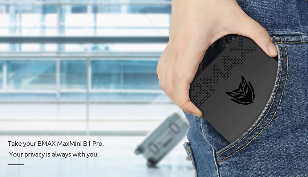 Bmax B1 Pro Mini PC, Intel Gemini Lake N4000 8GB DDR4 256GB SSD Up to 2.6 GHz 2.4G/5G Dual Band WiFi BT4.2 - EU