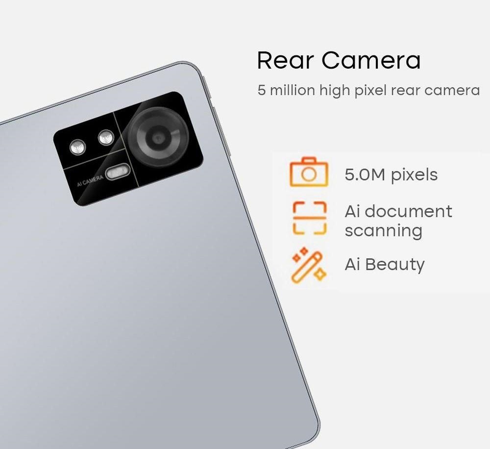 DERE T11 2-in-1 Laptop 11 inch Touch Screen HD 2K IPS Intel Celeron N5100 16GB RAM 1TB SSD Windows 11 - Silver