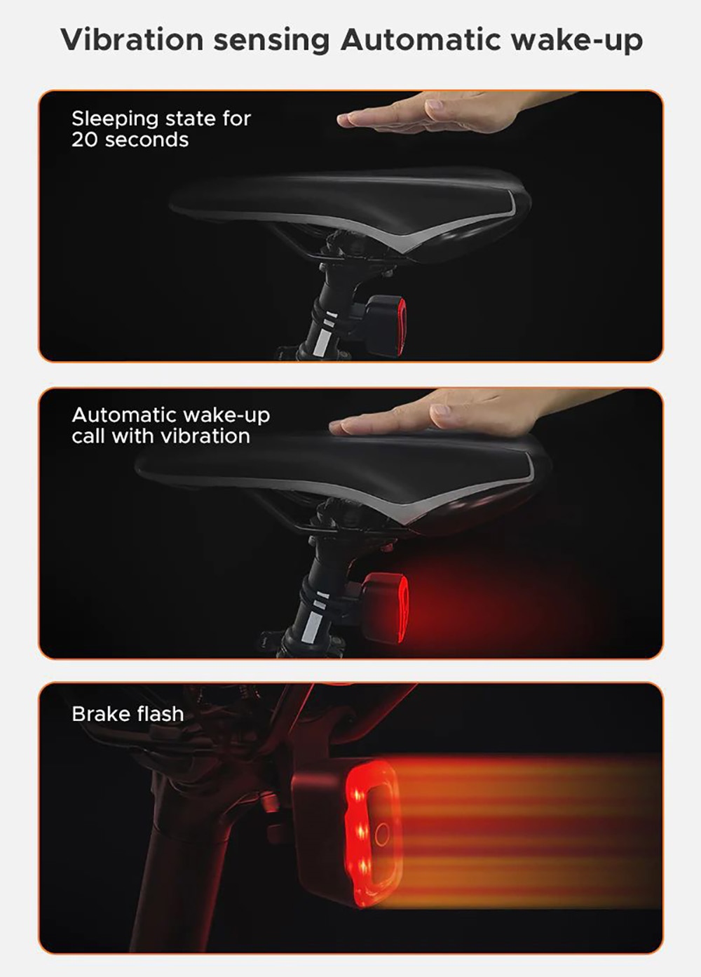 ENGWE E-Bike Taillight, USB Charging