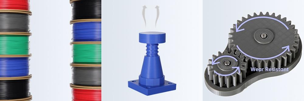 ERYONE 1.75mm ABS+ 3D Printing Filament 1KG Grey
