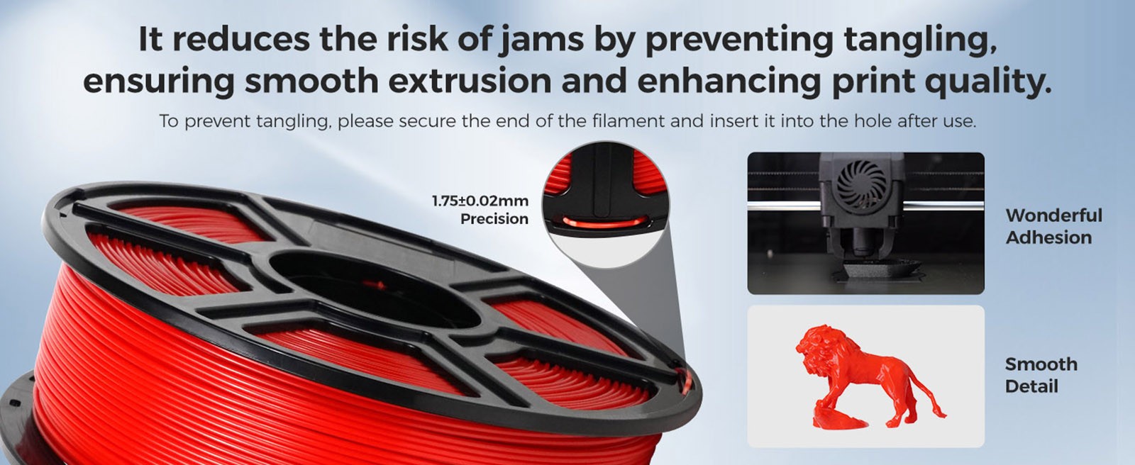 Flashforge 1.75mm ASA 3D Printing Filament 1kg Natural Color