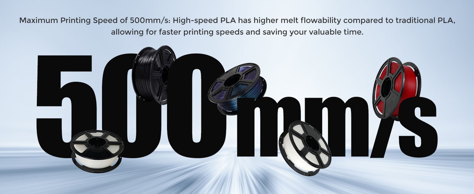 Flashforge 1.75mm vysokorýchlostný 3D tlačový filament PLA 1kg prírodnej farby