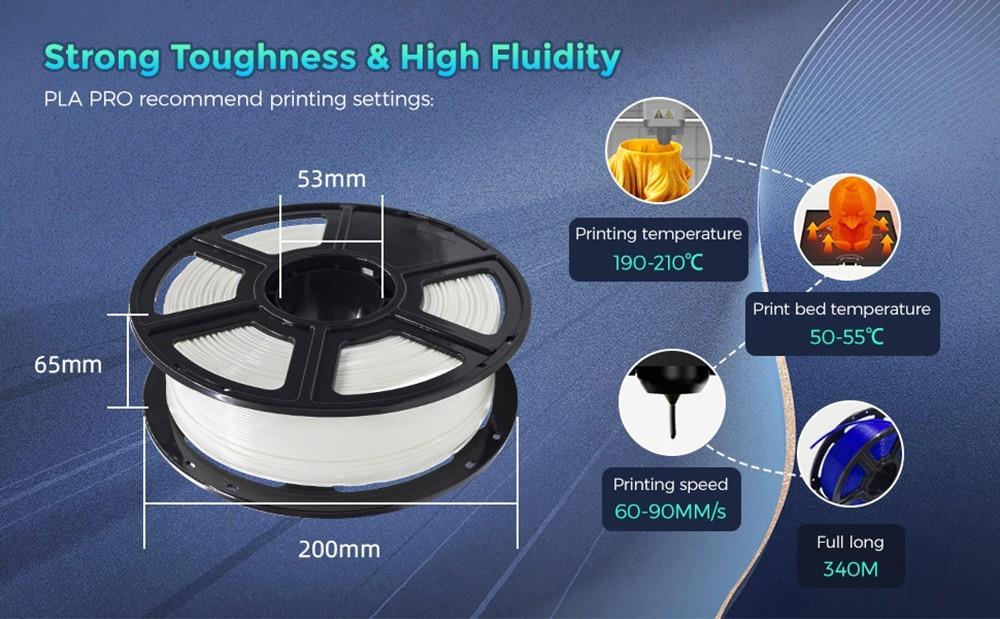 Flashforge 1.75mm PLA Galaxy 3D Printing Filament 1kg Galaxy Black