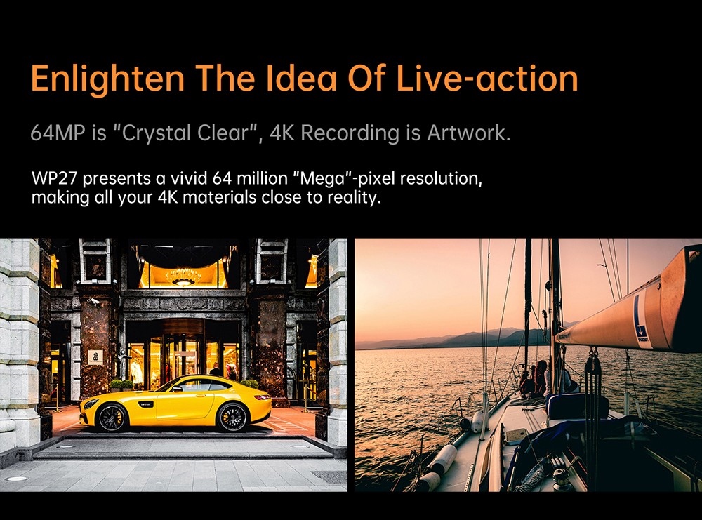 OUKITEl WP27 Rugged Smartphone, 12GB+256GB, 16MP Front Camera+64MP Rear Camera, 8500mAh Battery, 6.8 inch Screen, Android 13.0, Fingerprint Unlock - Black Blue