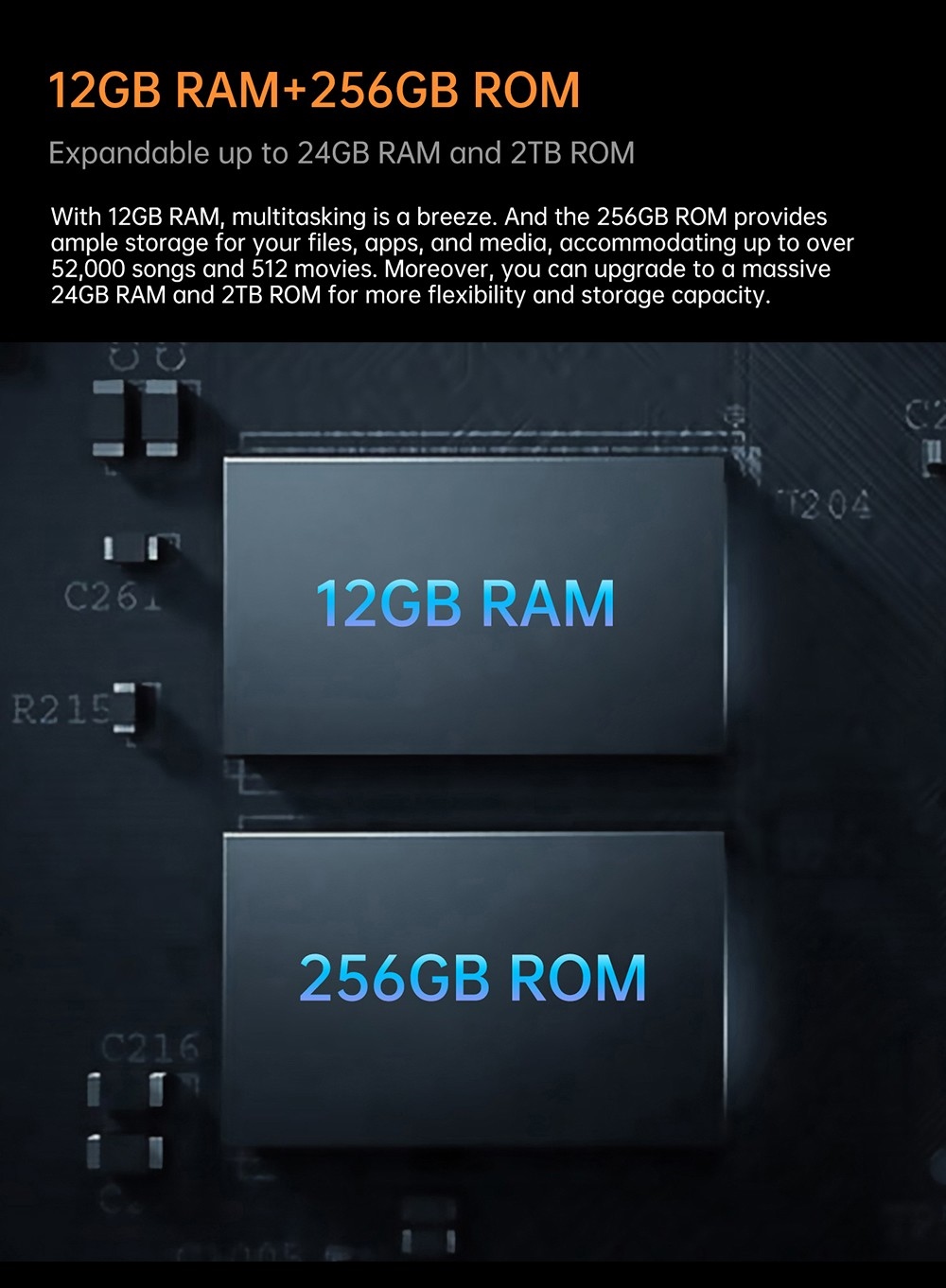 OUKITEl WP27 Rugged Smartphone, 12GB+256GB, 16MP Front Camera+64MP Rear Camera, 8500mAh Battery, 6.8 inch Screen, Android 13.0, Fingerprint Unlock - Black Blue