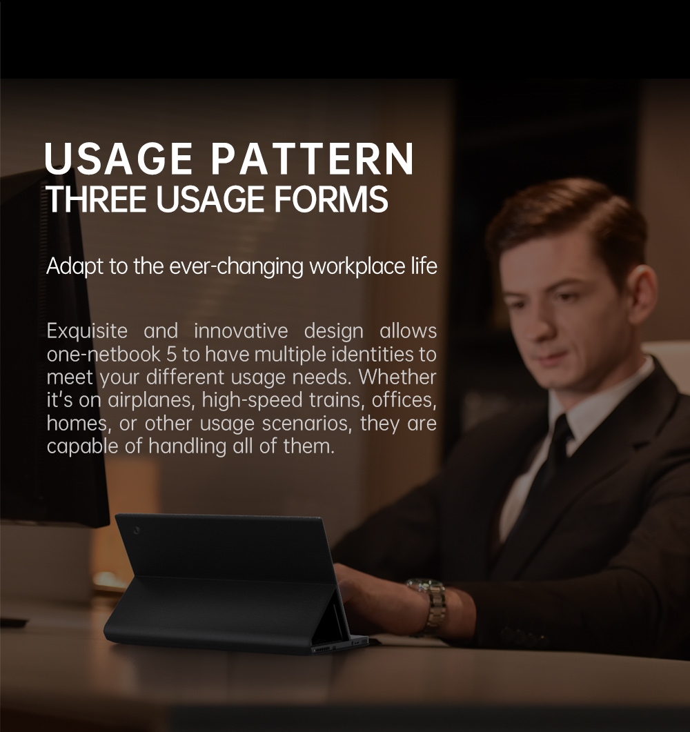One Netbook 5 Laptop Intel I7 1250U Processor 32GB LPDDR5 1TB ROM 10.1'' 2.5K LTPS WiFi 6 BT5.2 - EU Plug