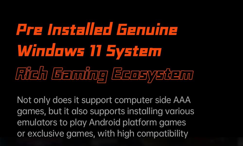 One Netbook ONEXFLY Handheld Game Console AMD Ryzen 7 7840U 32GB DDR5X RAM 2TB SSD 7-inch Windows 11 WiFi 6E Bluetooth 5.2 - Black, US