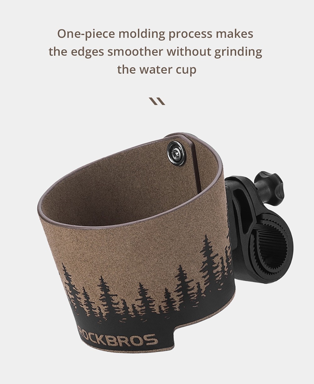 ROCKBROS Bike Handlebar Cup Holder Water Bottle Drink Cup Holder - Forest Pattern