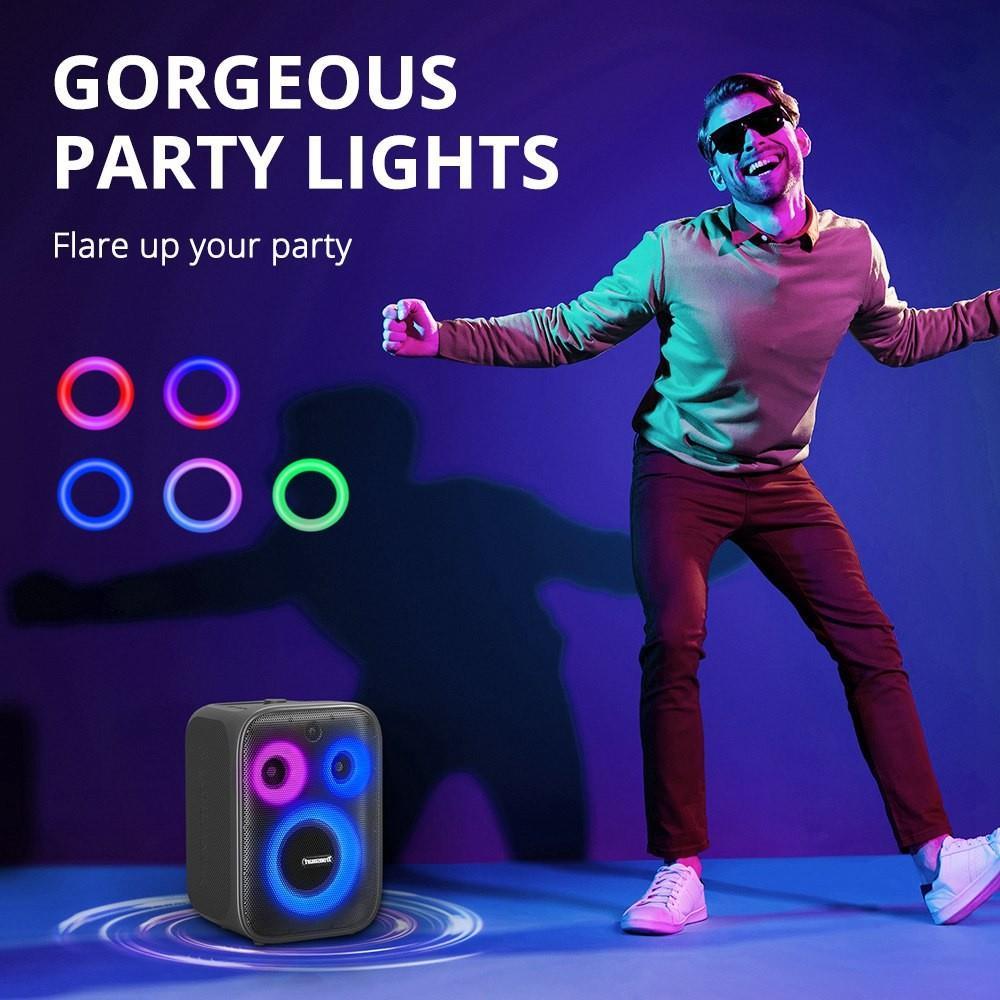 Tronsmart Halo 200 Karaoke Party Speaker 120W s 1 bezdrôtovým mikrofónom - čierny