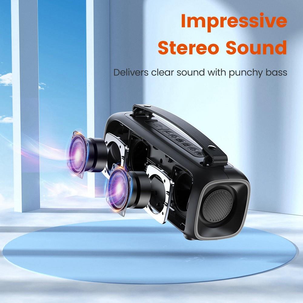 SOUNARC P3 TWS Bluetooth Speaker,16W Stereo Sound, Bluetooth 5.1, LED režimy, doba prehrávania 7 h, vodotesnosť IPX4