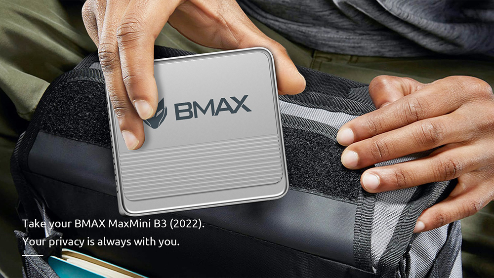 BMAX B3 Mini PC, Intel 11th Gen N5095 Quad Core Up to 2.9GHz, 16GB DDR4 512GB SSD, 4K 60Hz HDMI 2.0x2, USB 3.0x4 Micro SD Card Slot, 3.5mm Audio 2.4/5GHz Dual Wi-Fi BT4.2 RJ45 1000Mbps Ethernet, Windows 11 Pro, Push-Pull Cover Design with VESA Mount
