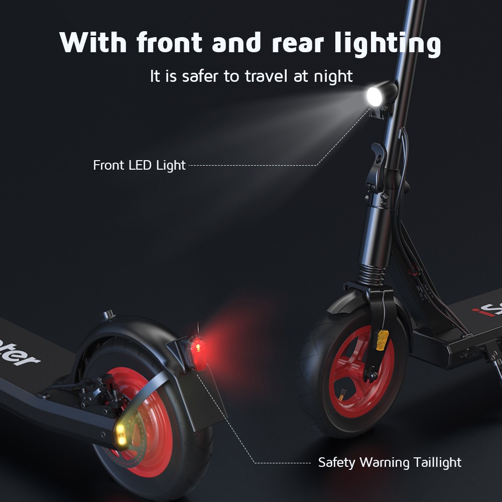 iScooter i9S Electric Scooter 10 inch Pneumatic Tire 500W Motor 30km/h Max Speed 10Ah Battery 30km Range