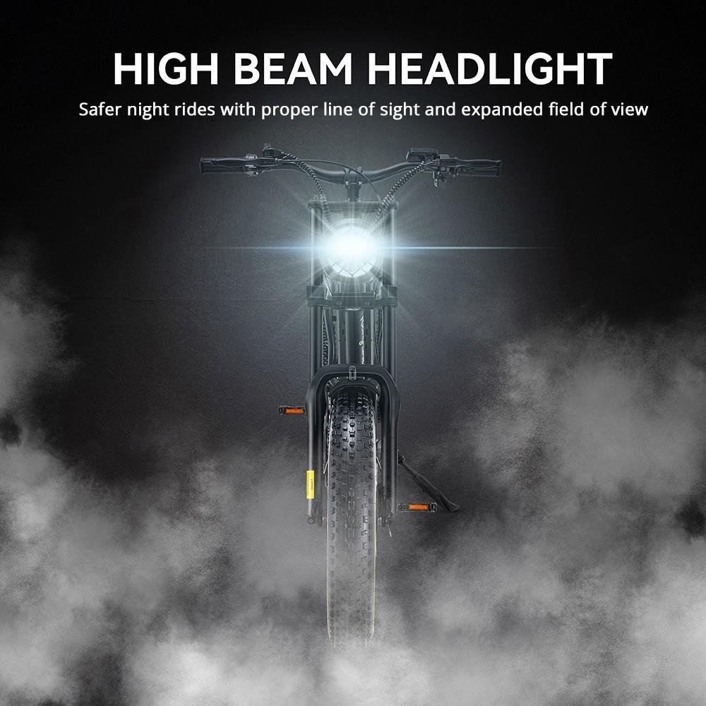 Z8 Electric Bike 20*4.0 inch CHAOYANG Fat Tire 48V 500W Motor 28MPH Max Speed 15Ah Battery 75 miles Max Range Dual Mechanical Disc Brake Shimano 7-Speed