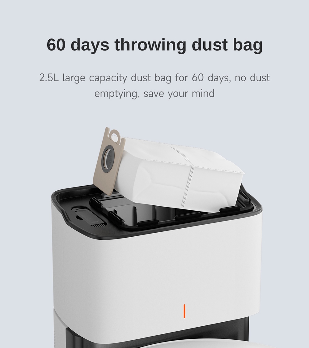 5Pcs Dust Bags for ROIDMI EVE CC Robot Vacuum Cleaner