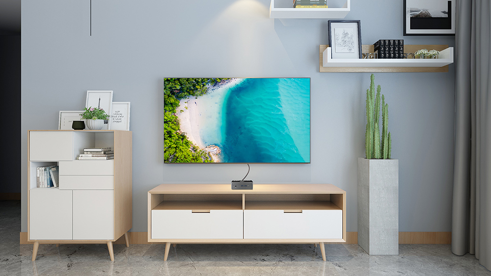 BMAX B2 Pro Mini PC, Intel N4105 Quad Core CPU Up to 2.5GHz, 8GB DDR4 256GB SSD, 4K 60Hz HDMI 2.0x2, USB 3.0x4, USB 2.0, Micro SD Card Slot, 3.5mm Audio, M.2 2280 SSD Slot, 2.4/5GHz Dual Wi-Fi, BT 5.0, RJ45 1000Mbps Ethernet, Windows 11 Pro